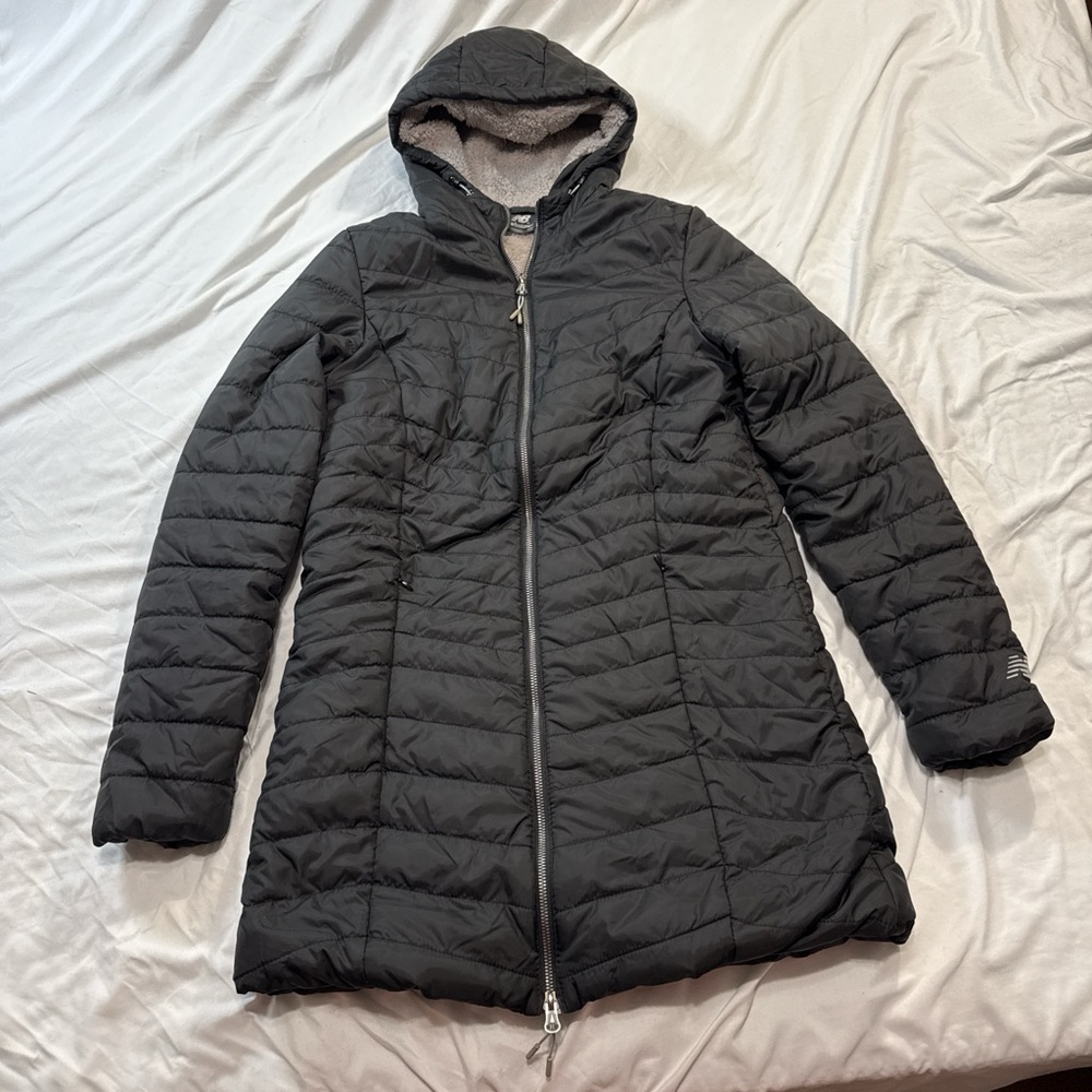New Balance Women's Fleece Lined Black Puffer Jacket
